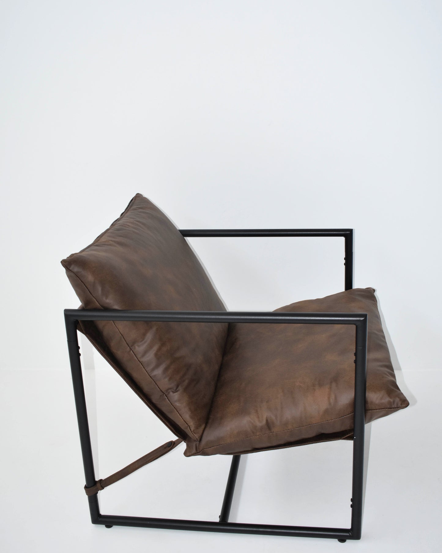 Chocolate Faux Leather Chair