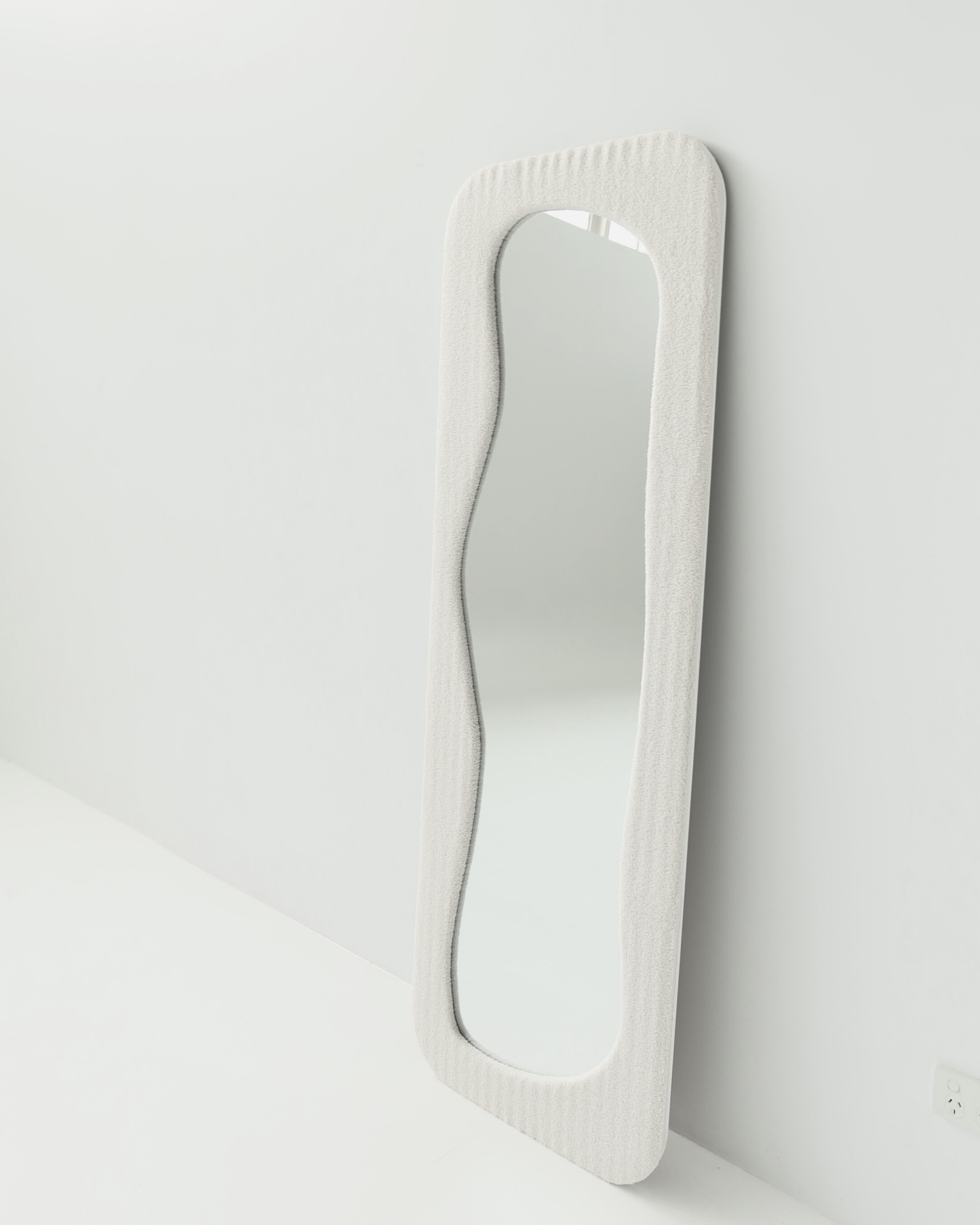 Curved Boucle Mirror