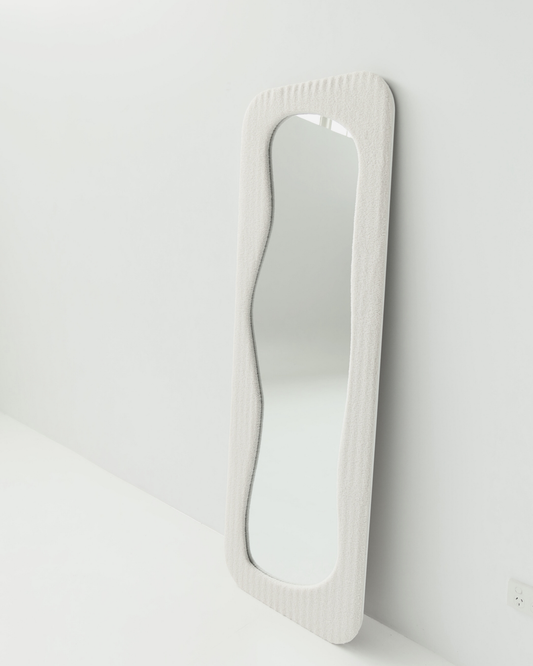 Curved Boucle Mirror