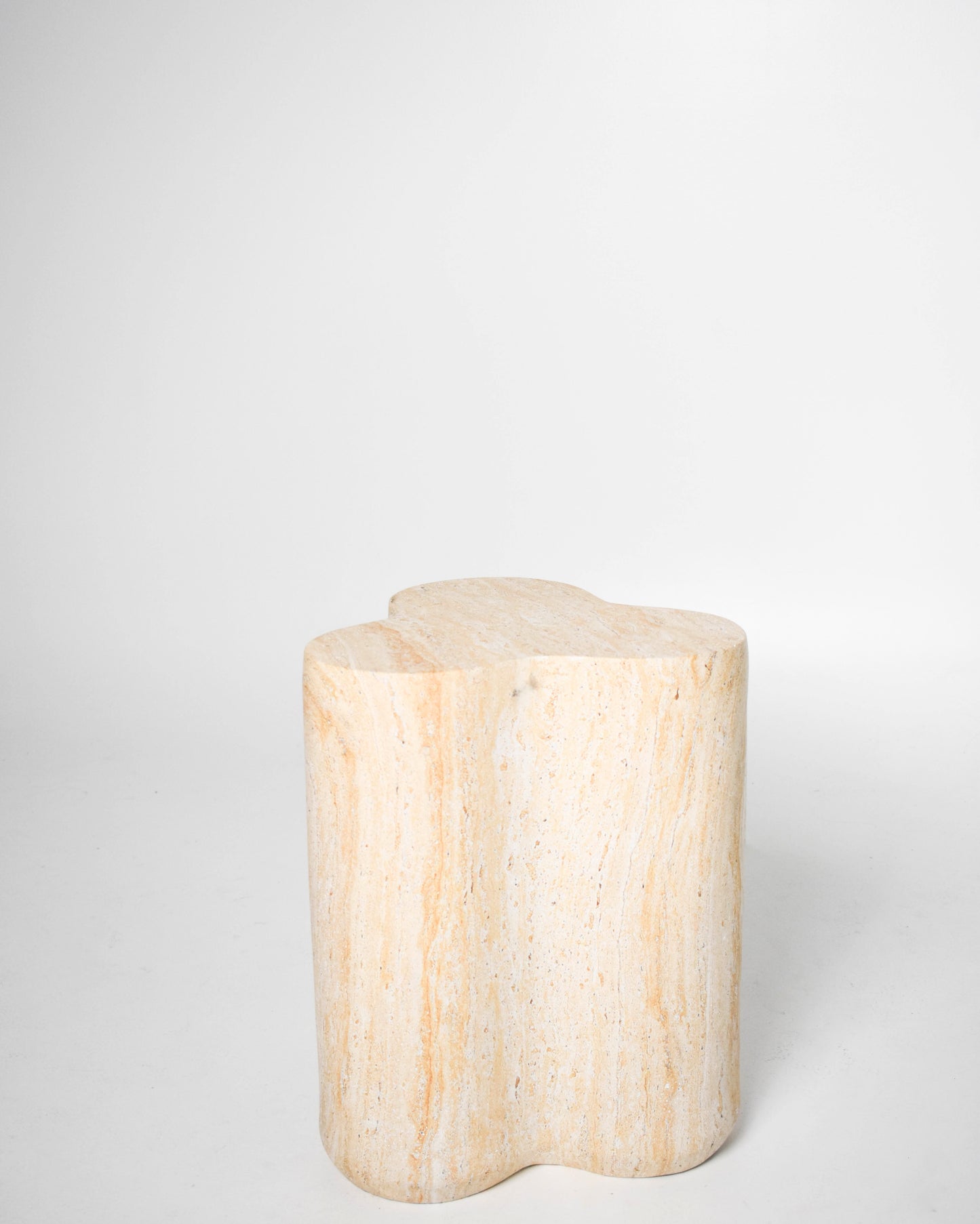 Travertine Cloud Stool