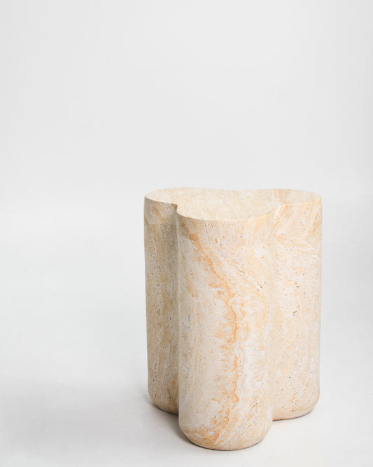 Travertine Cloud Stool
