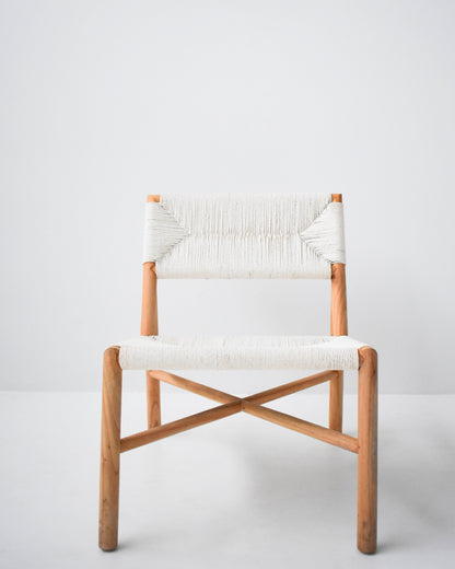 Cord Woven Teak Chair