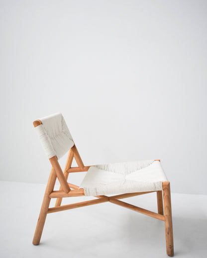 Cord Woven Teak Chair