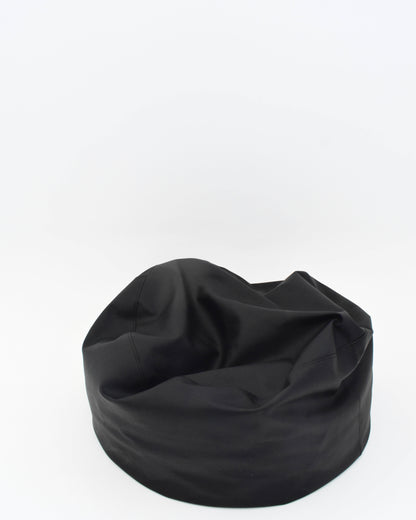 Black Leather Bean Bag