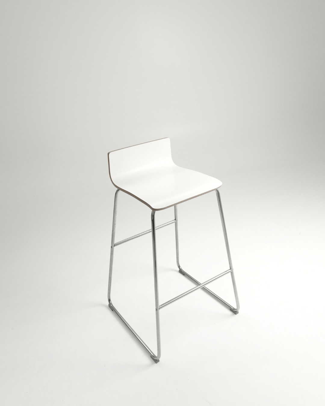 White Contemporary Bar Stool