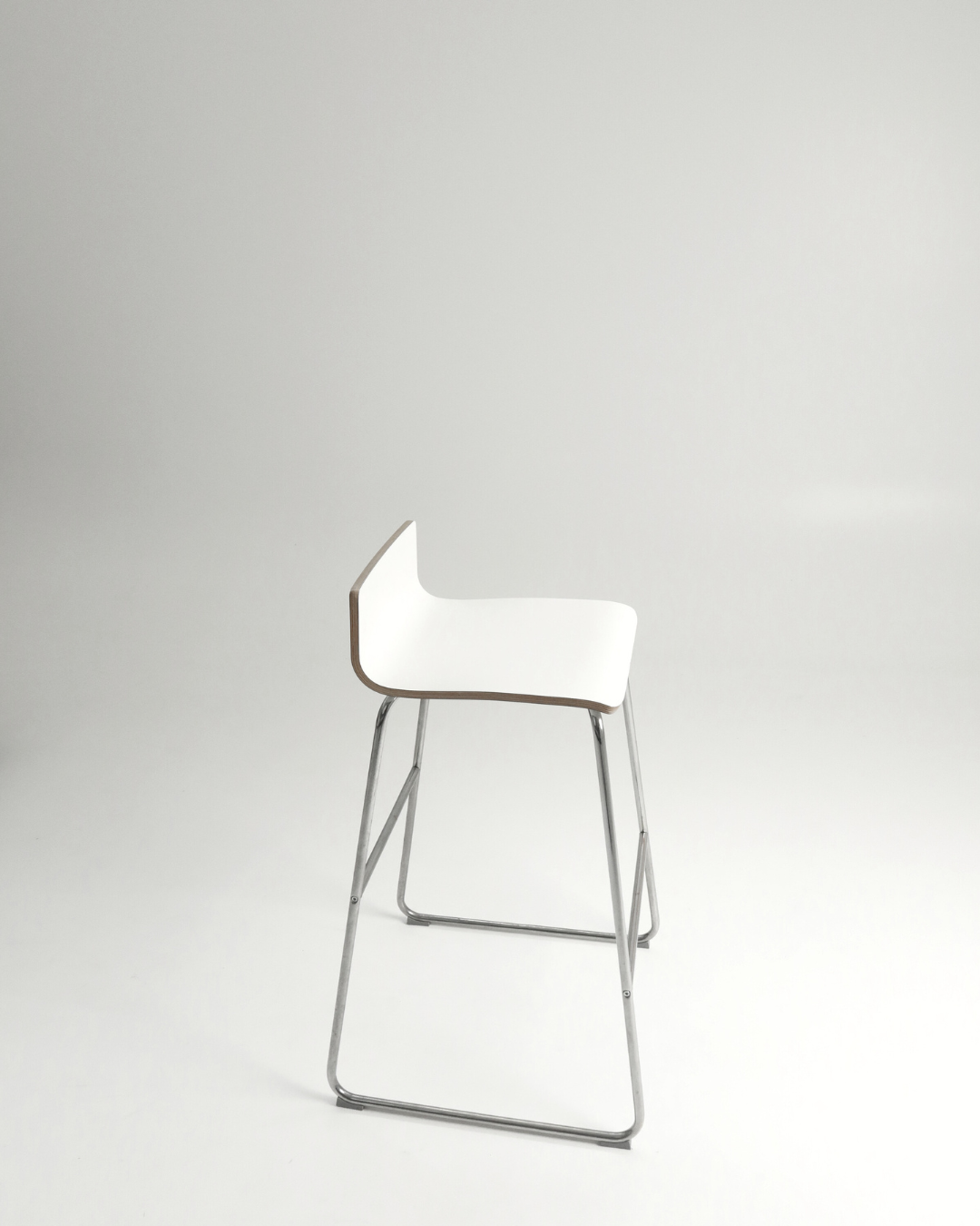 White Contemporary Bar Stool
