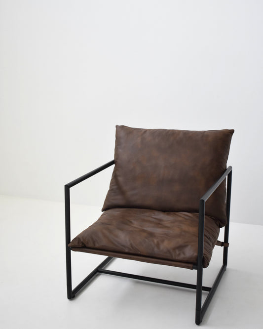 Chocolate Faux Leather Chair