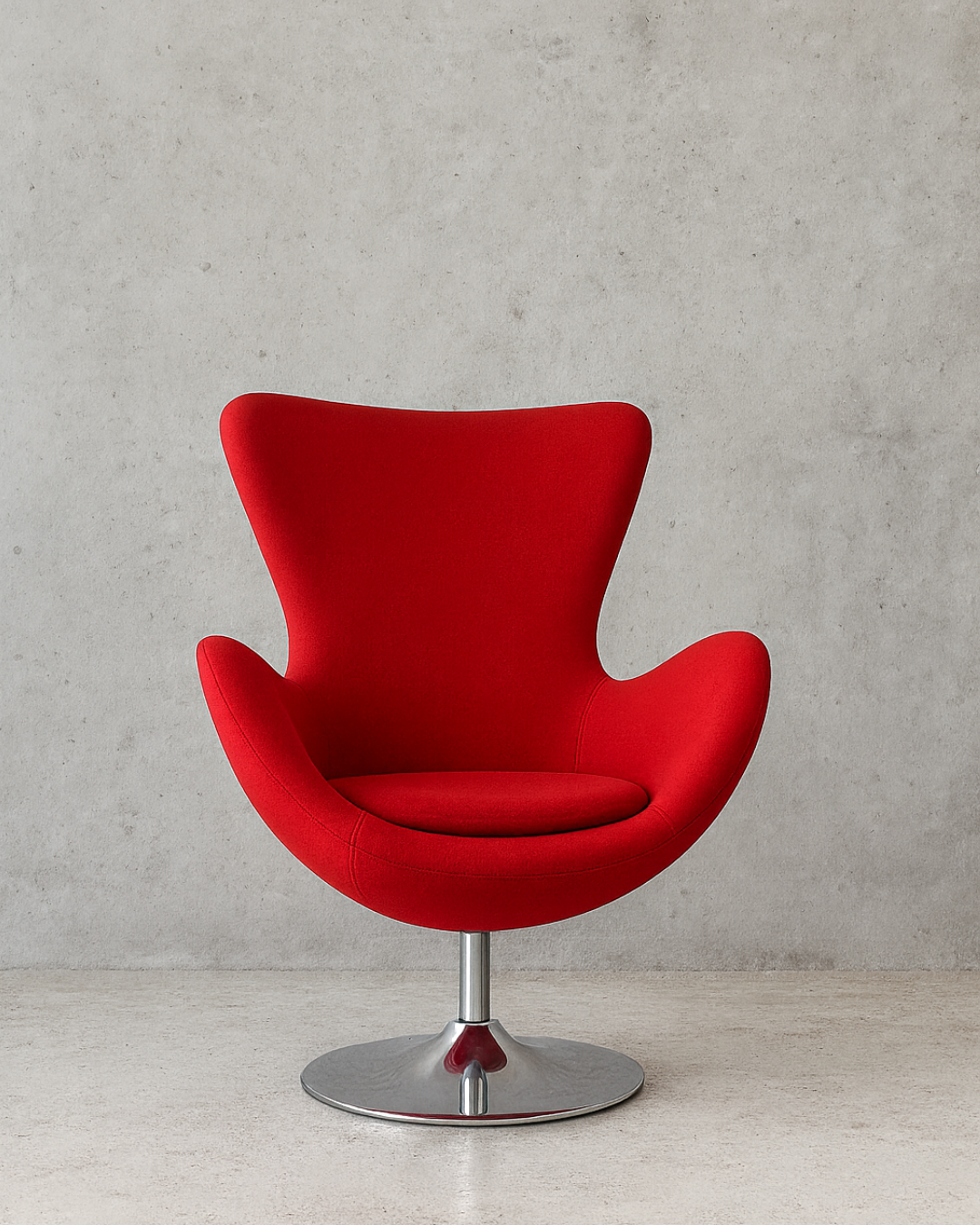 Arne Red Fabric Chair